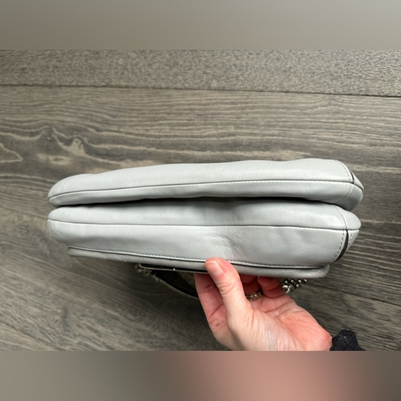 Coach Kristen Willow Leather Shoulder Bag in Gray - Picture 2 of 14